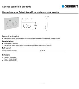 Geberit Sigma20 nero lucido...